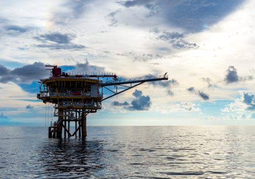 Offshore Industry oil and gas production petroleum pipeline.